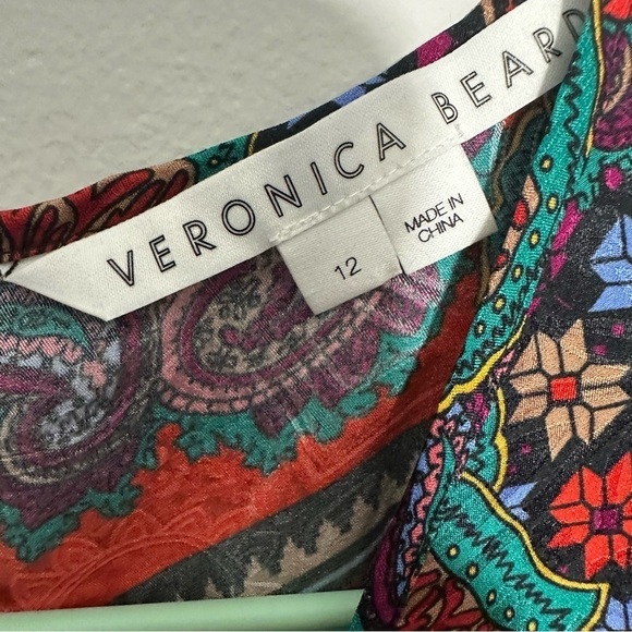 Veronica Beard Simmons Puff Sleeve Silk Blend Top - Picture 6 of 14